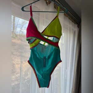 Popvil Swim Suit One Piece Swimwear Bathing Suit Women’s XL New with Tags